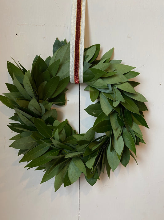 mini fresh bay wreath