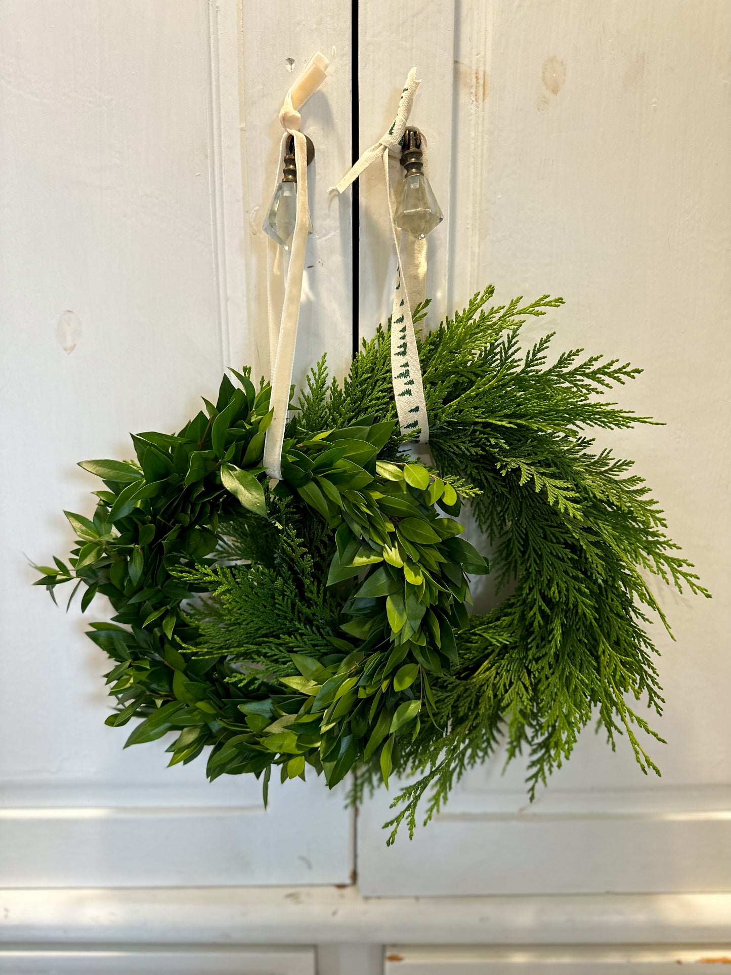 mini fresh myrtle wreath