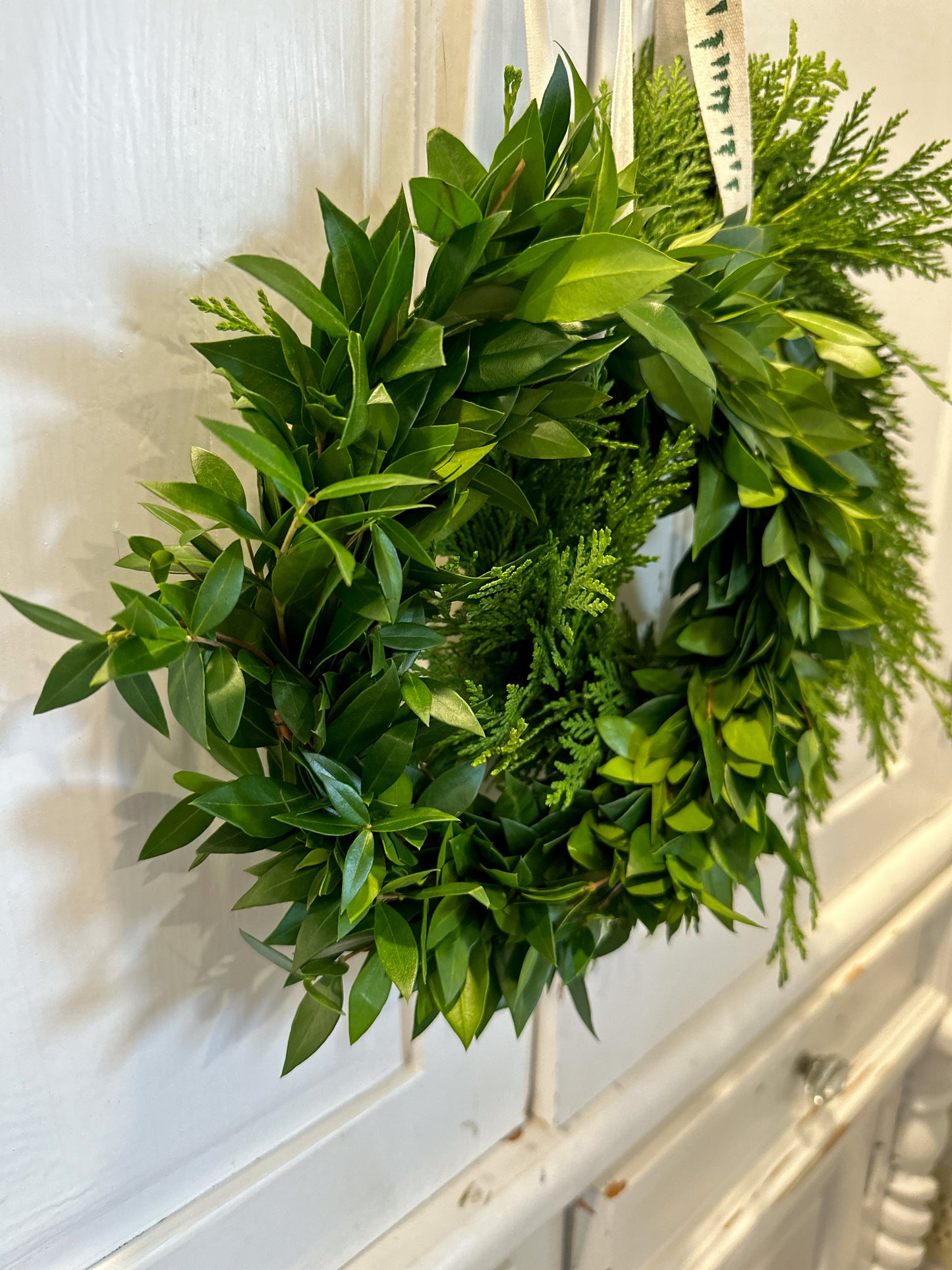 mini fresh myrtle wreath