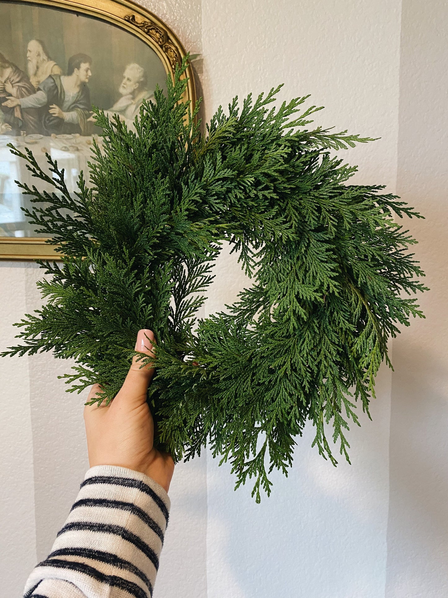 mini fresh cedar wreath