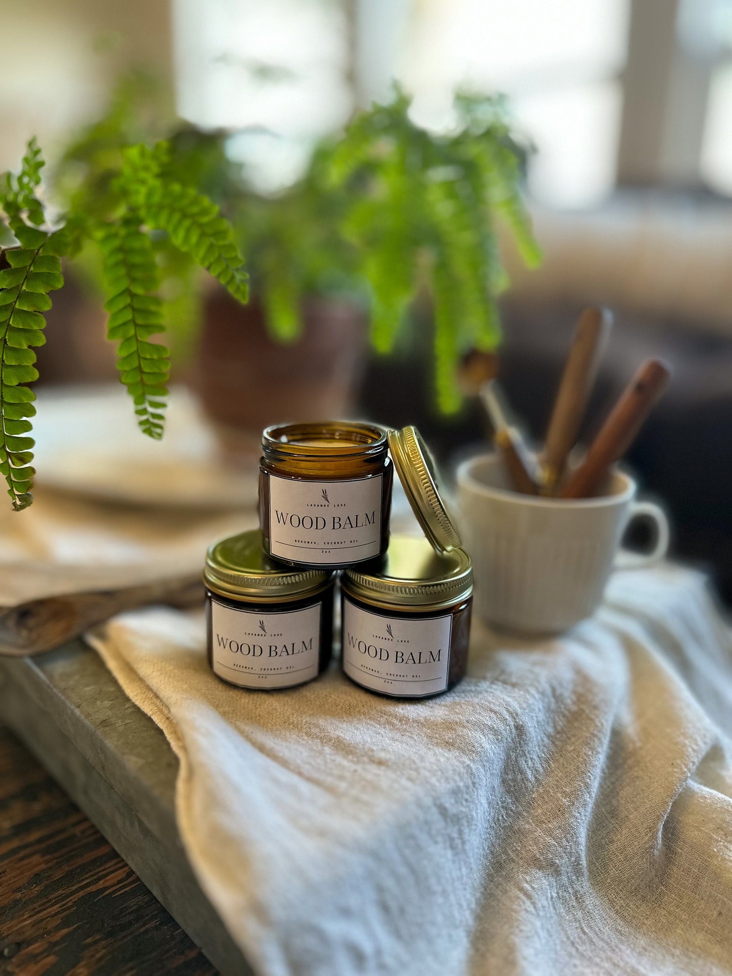 handcrafted beeswax wood balm | natural woodcare